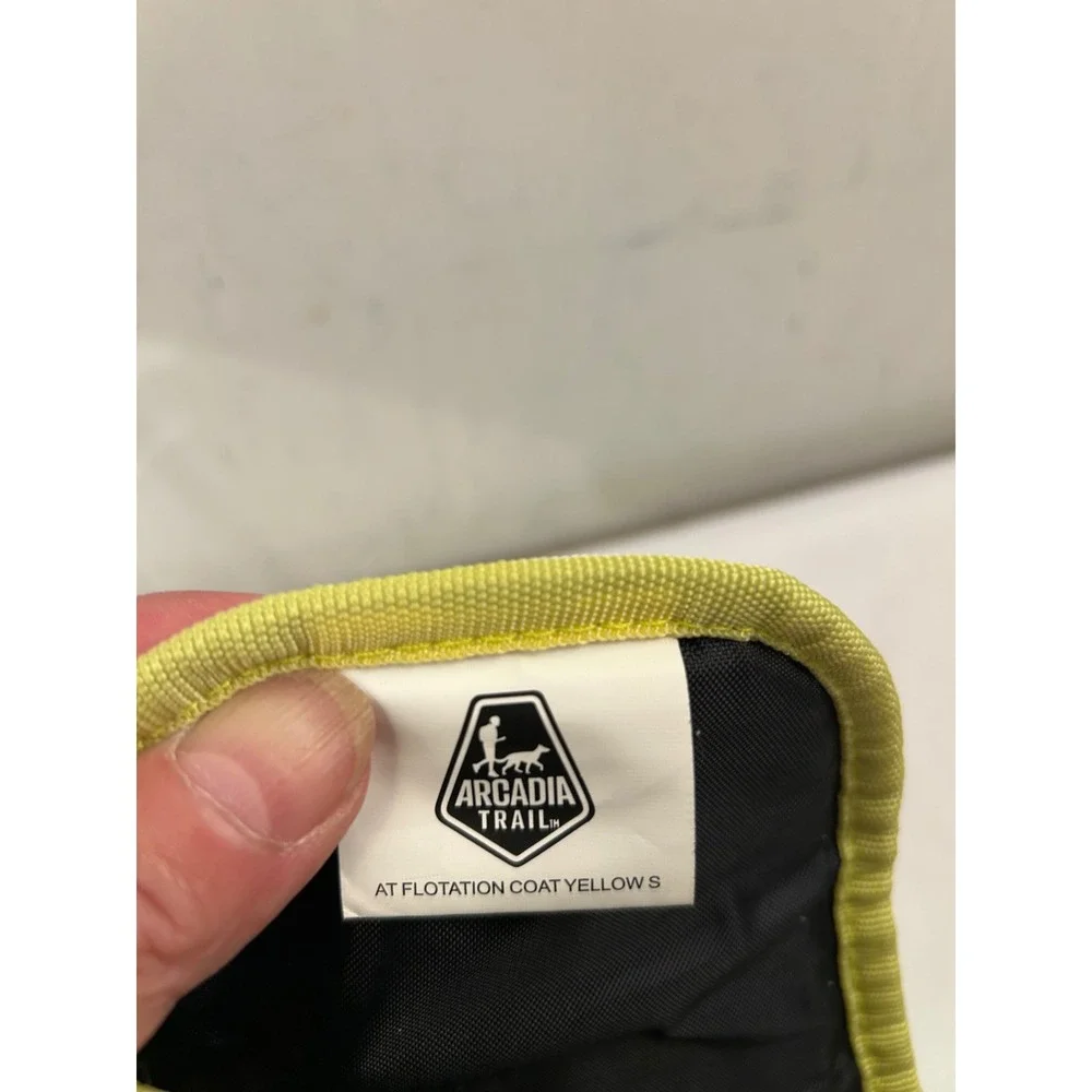 Arcadia Trail Flotation Coat Small Yellow Reflective Dog Life Vest Pet Safety